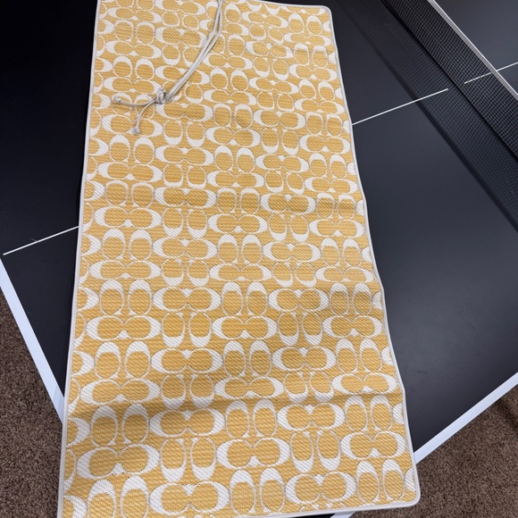 Vintage Coach Straw Beach Mat~Never Used~Perfect For Summer - Picture 3 of 7